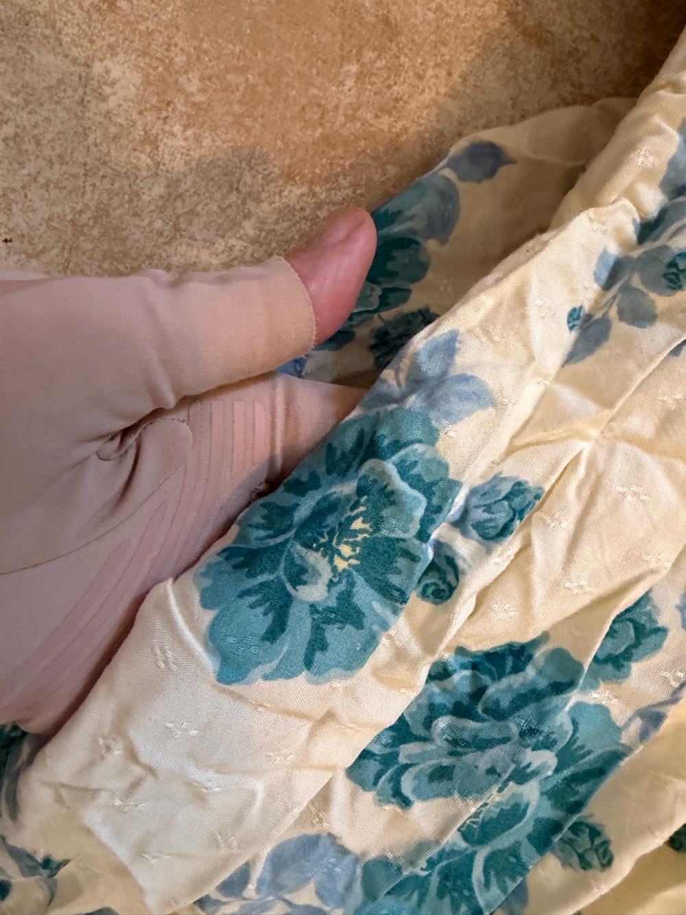 Free People Lovers Heart Cream Maxi Dress with Teal Floral Print - Picture 3 of 8